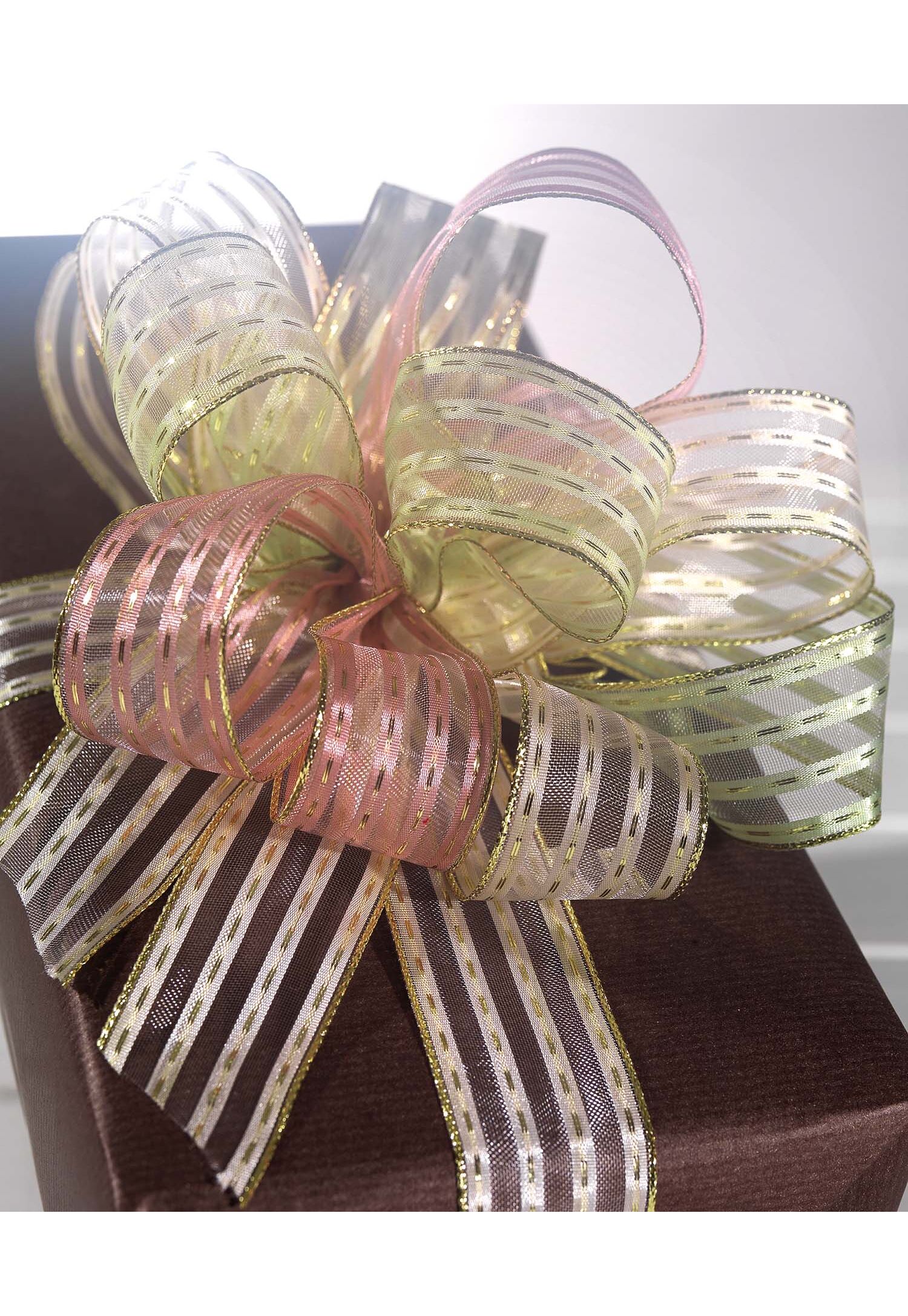 Idea Nastri Lamè Oro Per Decorazioni - Rotolo 50 Metri X 10 Mm - Nastro Modellabile Per Pacchetti Regalo E Addobbi