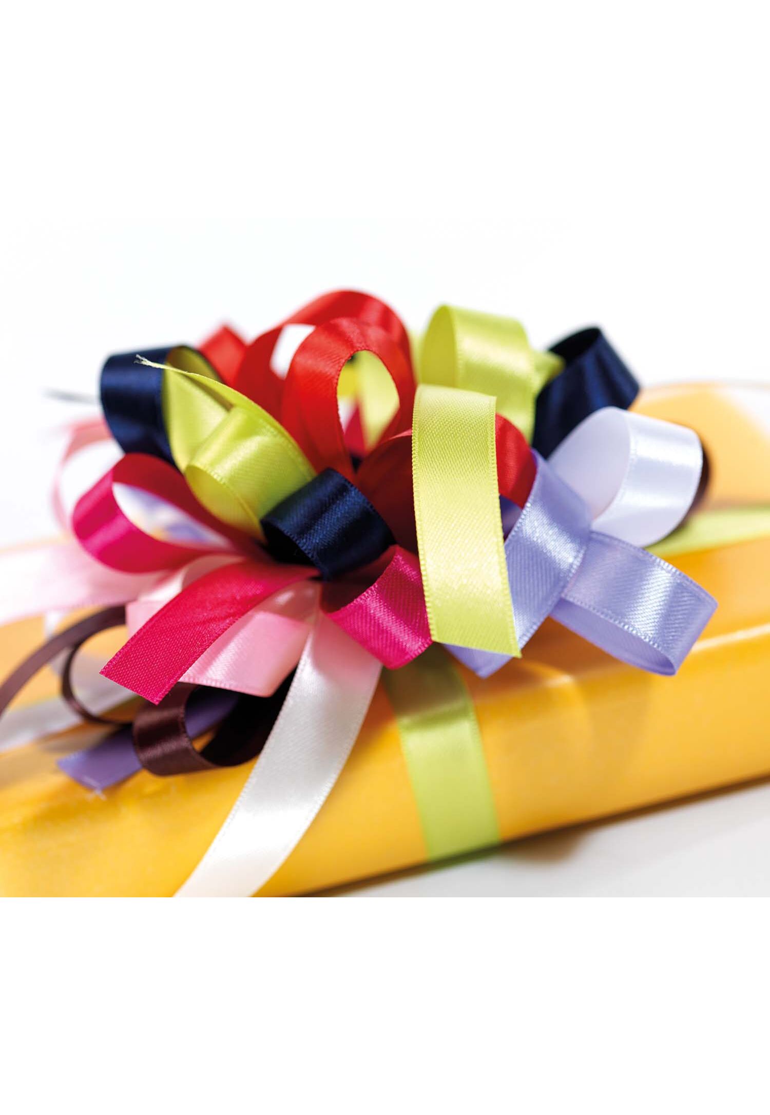 10 Rotoli Nastro Di Raso 20mm X 22m - 16 Colori Assortiti - Nastri Per Pacchi Regalo, Fiocchi, Artigianato Fai Da Te