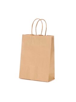 shopper borsa in carta sealing colore avana