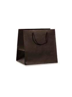 shopper in Carta Gourmet dal fondo largo e maniglia di cotone idele per la pasticceria