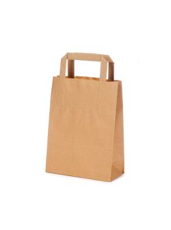 shopper in carta sealing avana con maniglia piatta shopper in carta sealing avana con maniglia piatta