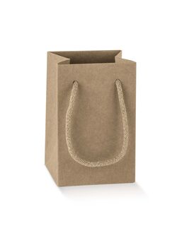 shopper in carta avana per gioielli e piccoli accessori con manici cordini