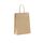 shopper carta kraft colore avana con maniglia intrecciata