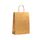 shopper in carta finitura oro metallizzato con maniglie intrecciate