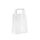 shopper in carta bianca con maniglia piatta