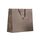Shopper in Carta Lusso colore Tabacco con maniglia di grosgrain in tinta