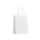 shopper in carta lusso colore bianco con maniglia in cordino di cotone