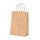 shopper in carta sealing colore avana con manici intrecciati