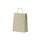 Shopper carta erba riciclata al 100% con disegno e soffietto laterale verde e maniglia intrecciata