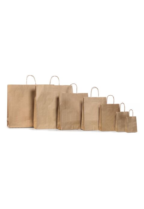 borse in carta kraft avana con manici intrecciatishipper carta ava
