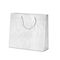 shopper in carta sealing colore bianco e maniglie in cotone