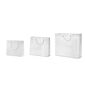 borse in carta sealing bianche con manici in cotone