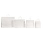 borse in carta lusso con manici in cotone colore bianco