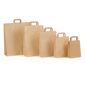 borse in carta sealing con manici piatti colore avana