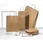 shopper in carta avana con maniglie intrecciate
