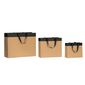 Buste in carta avana con striscia e maniglie in grosgrain colore nero