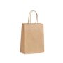 shopper carta lusso colore avana con maniglie di cotone