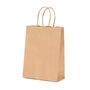 shopper in carta sealing avana con maniglia intrecciata